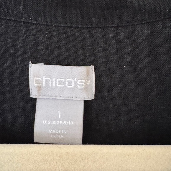 Chico’s Linen Black Maxi Dress - Picture 5 of 5